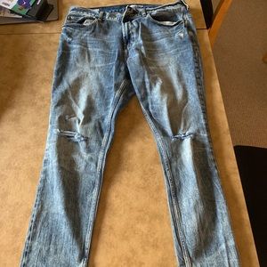 PacSun Lightly Distressed Stacked Skinny Jeans